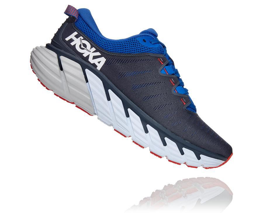 Hoka One One ランニングシューズ メンズ 黒/青 - Gaviota 3 - TN0517384